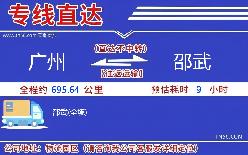 廣州到邵武物流公司 廣州到邵武物流公司