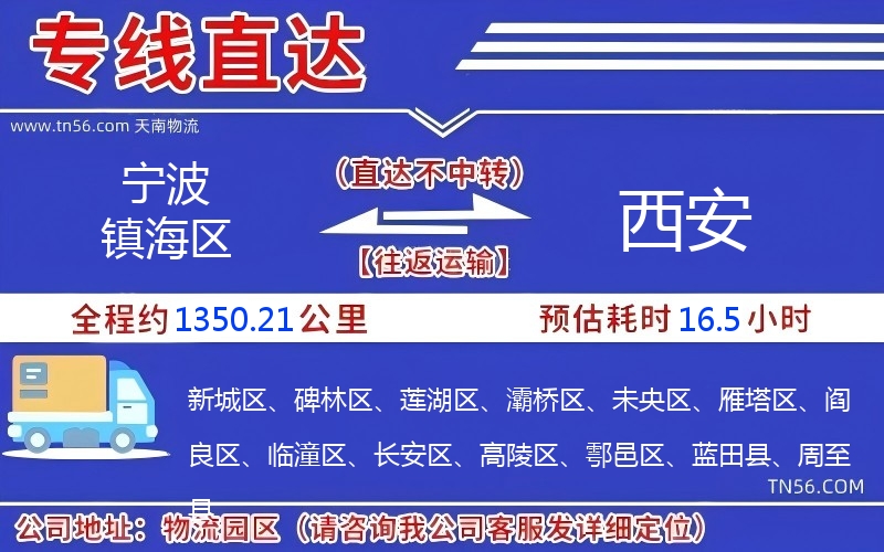 寧波鎮(zhèn)海區(qū)到西安物流公司 寧波鎮(zhèn)海區(qū)到西安物流公司