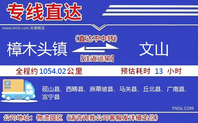 樟木頭鎮到文山物流公司